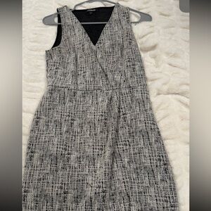 Express tweed wrap dress